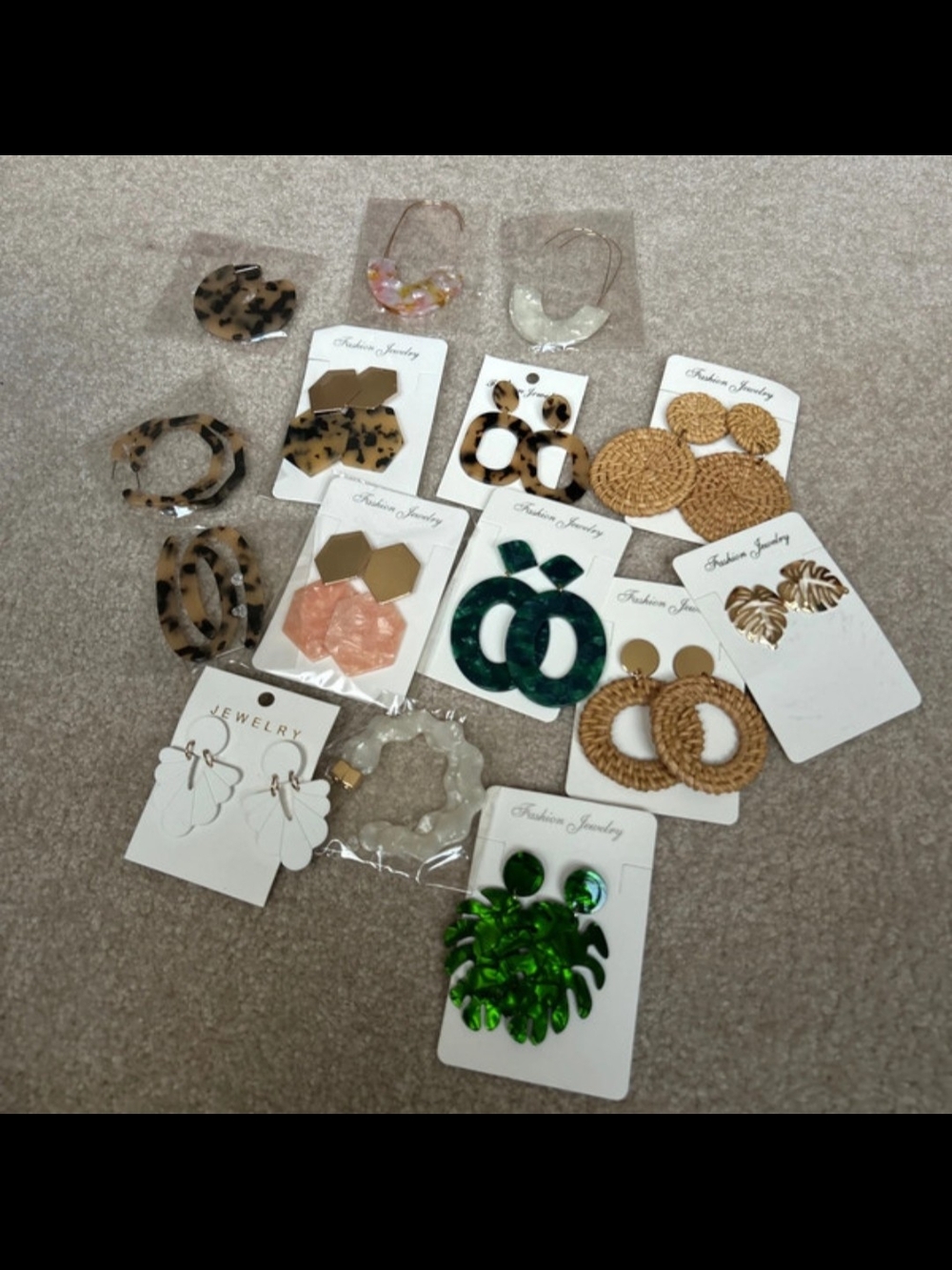 Assorted Women’s Earrings Pack - Multi-Color Fashion Jewelry